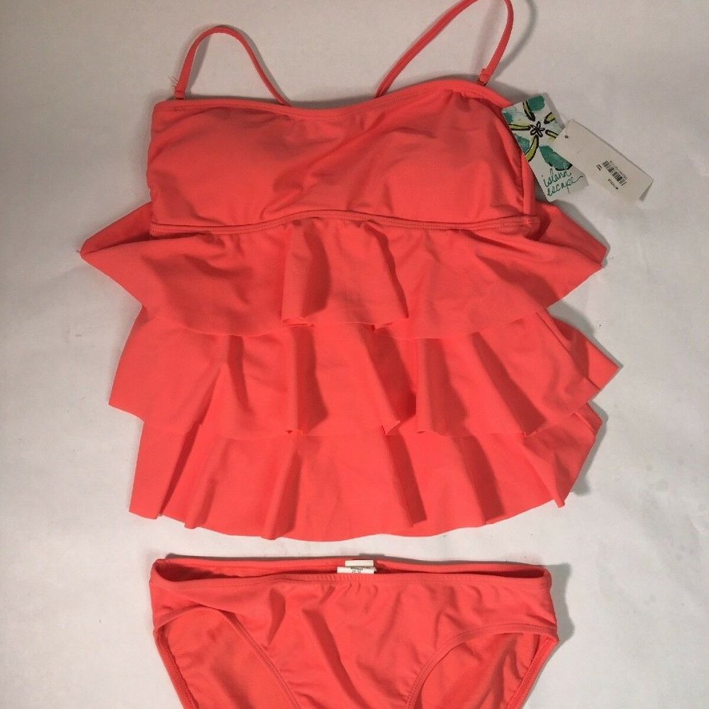 Island Escape Coral Tankini And Shaper Botton Size - image 1